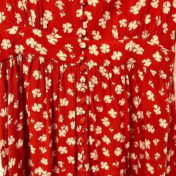 MADEWELL WOMENS FLORAL DRESS SIZE 2 - Picture 6 of 7